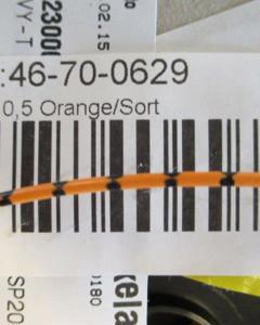 Cable Livy 0.5 Orange/Black